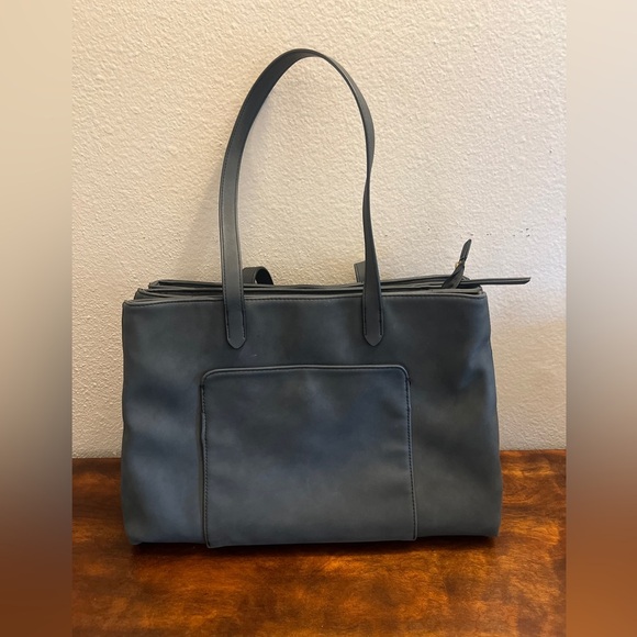 Universal Thread Grey Black Shoulder Office Bag - Picture 1 of 7